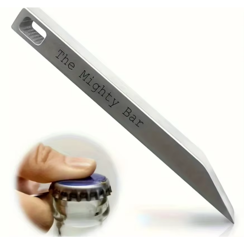 Titanium Pry Bar - Mighty Bar Cep Bıçağı ve Şişe