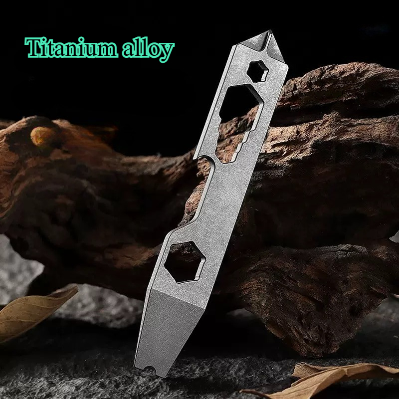 Titanium Pry Bar - Titanyum Alaşımlı Mini Açık Hava Çok