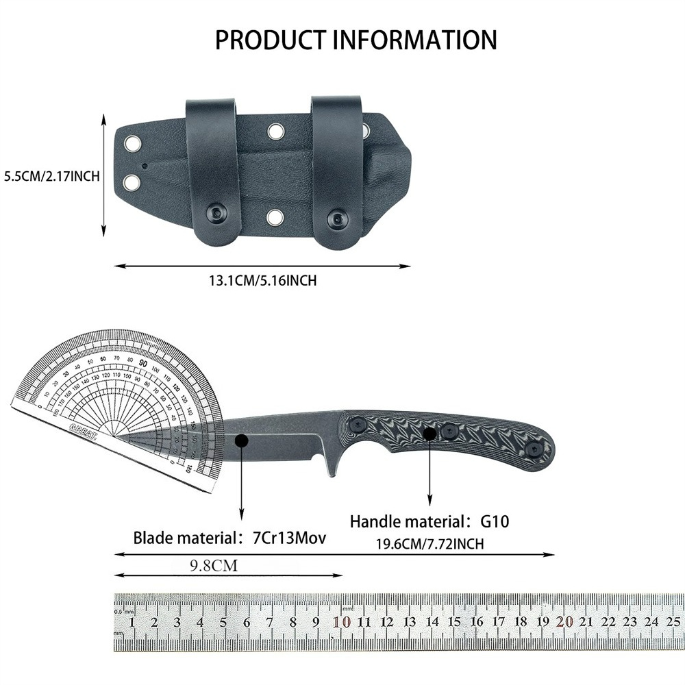 Tam Tang Sabit Bıçaklı Bıçakla - Edc Carry Fixed Blade incelemesi ve fiyatı