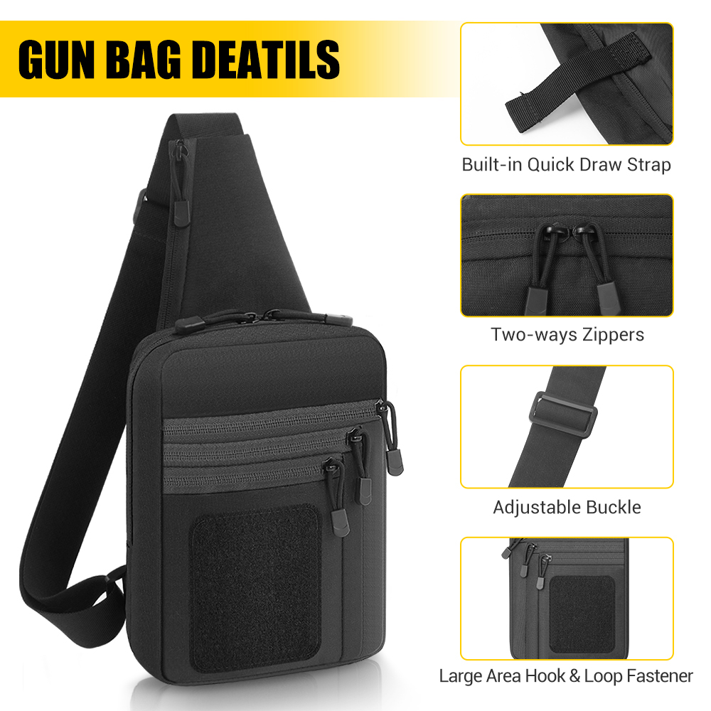 Taktik Tabanca Tabanca Çantası - Edc Concealed Carry Sling Bag incelemesi ve fiyatı