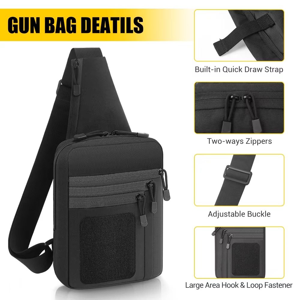 Taktik Tabanca Taşıma Çantası, - Edc Concealed Carry Sling Bag incelemesi ve fiyatı