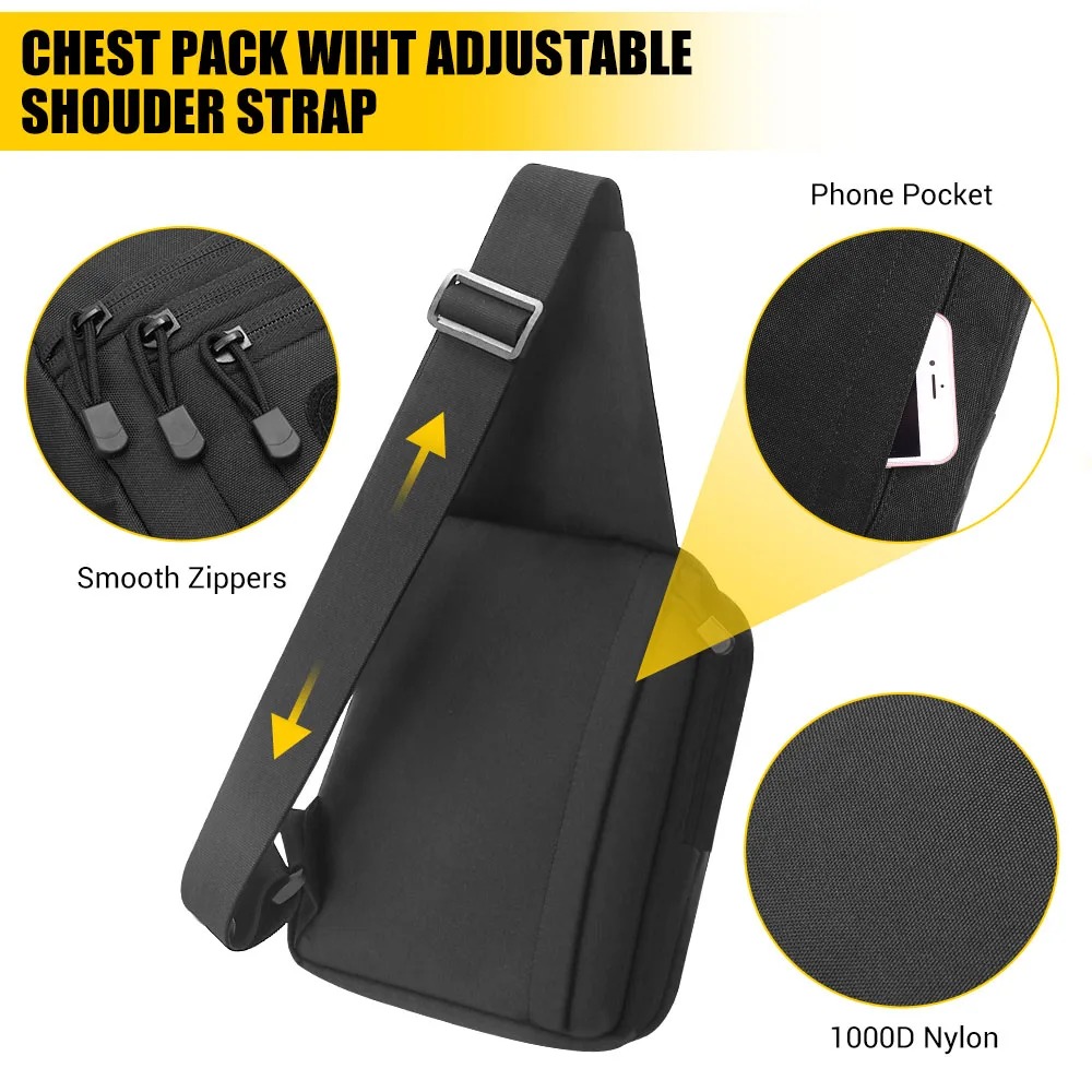 Taktik Tabanca Taşıma Çantası, - Edc Concealed Carry Sling Bag incelemesi ve fiyatı