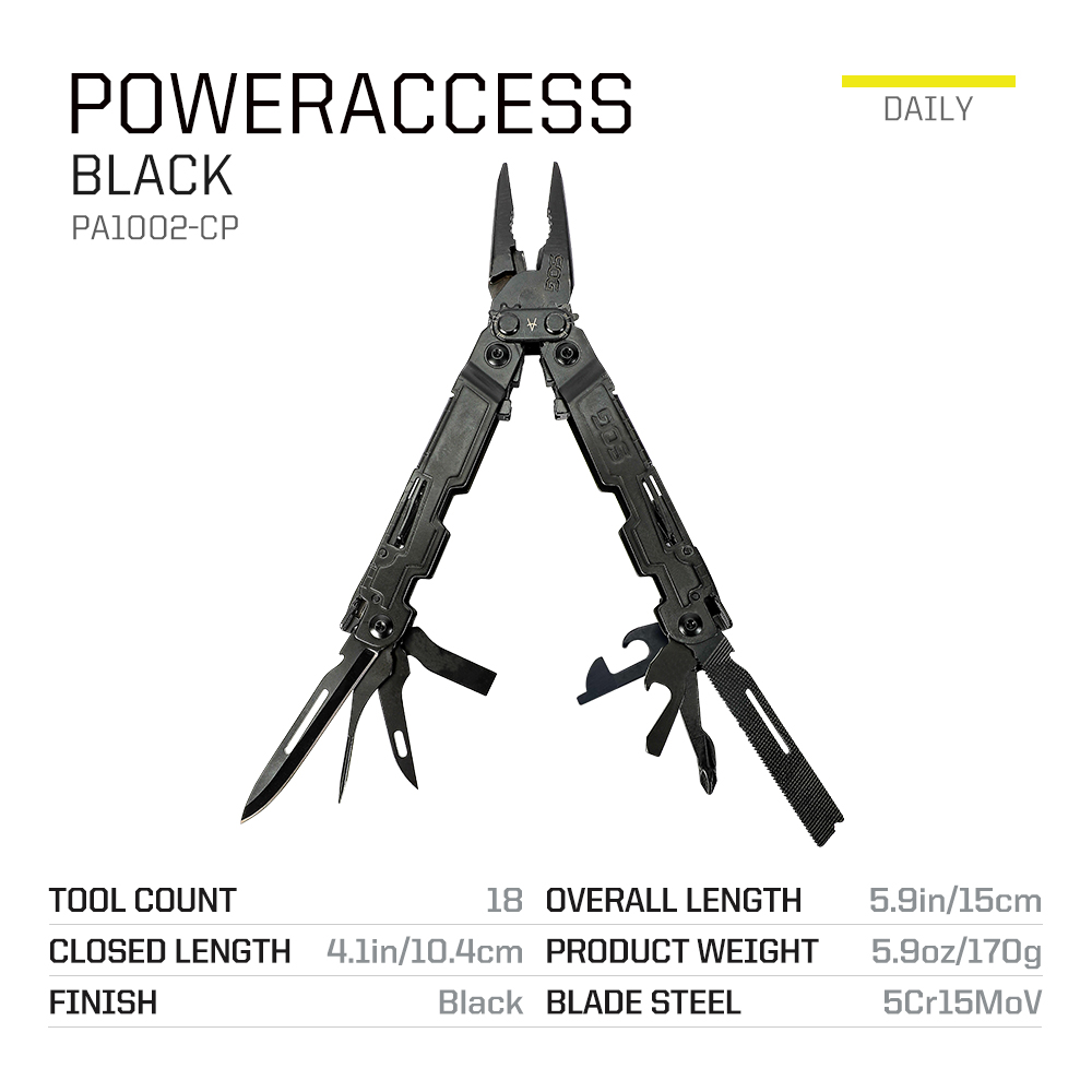 SOG PowerAccess 18'i 1 Arada C - Edc Carry Clip incelemesi ve fiyatı
