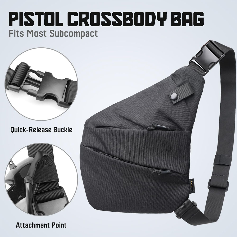 Taktik gizli silah taşıma çant - Edc Concealed Carry Sling Bag incelemesi ve fiyatı